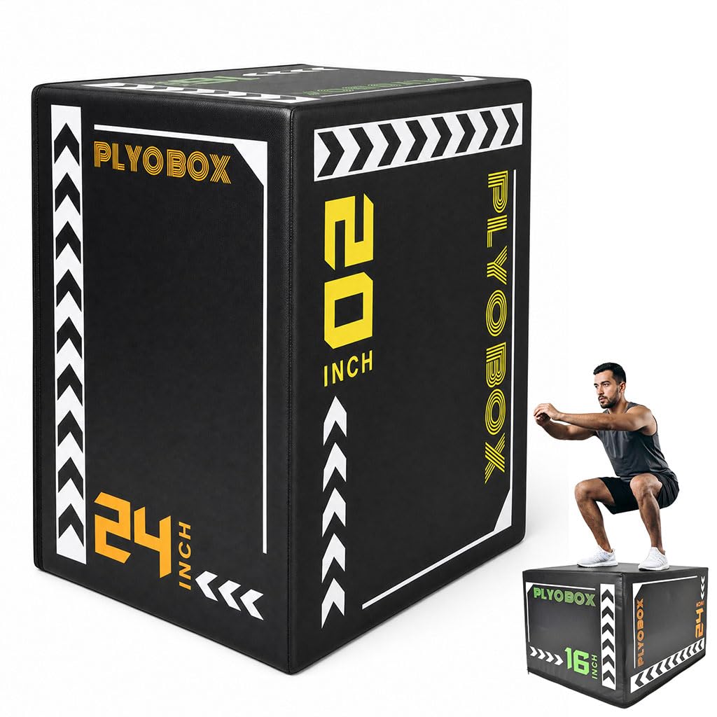 3-in-1 Foam Plyo Box with Non-Slip Cover B5105