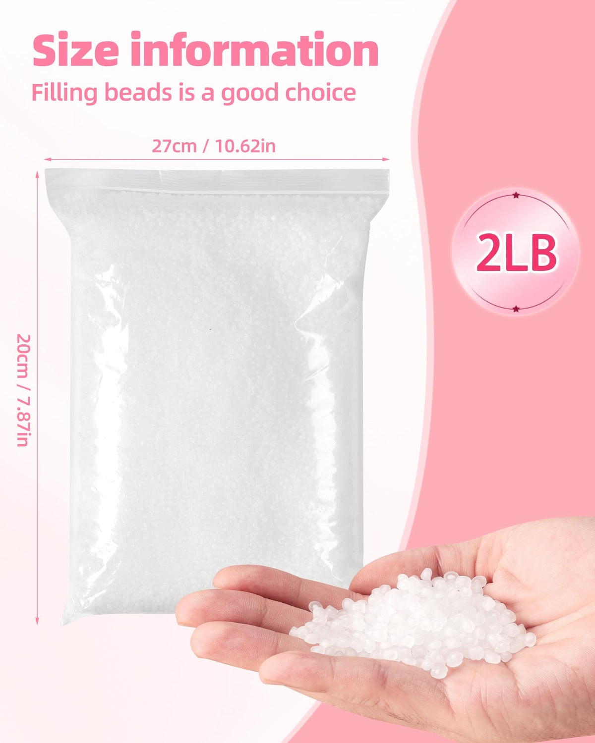 2 lb Poly Pellets Weighted Stuffing Beads H931802