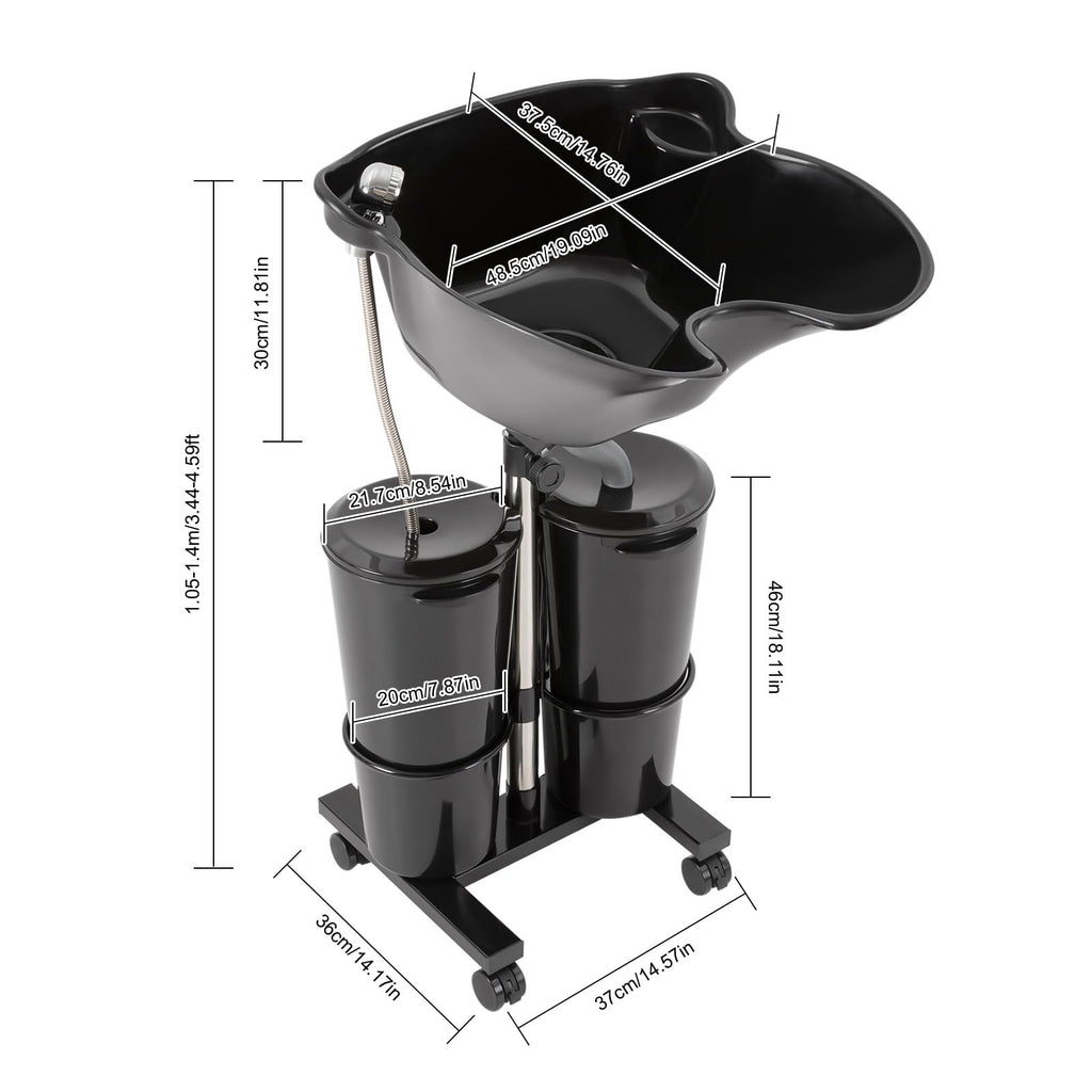 Portable Plastic Shampoo Bowl with Electric Pump R967222