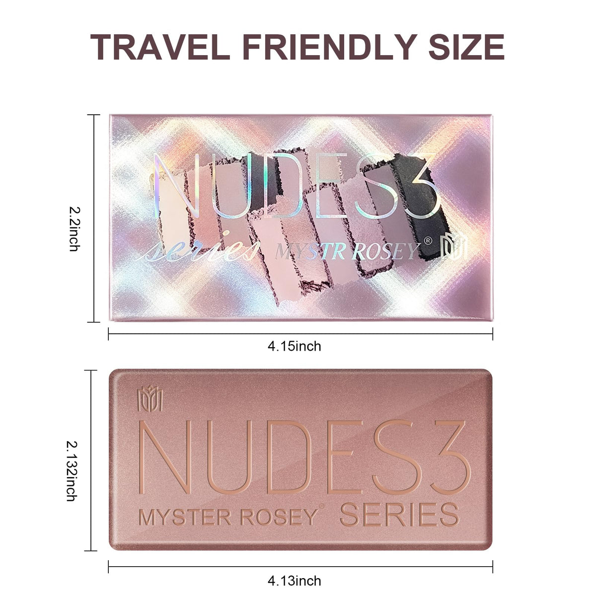 3 Mini Nudes Eyeshadow Palette K758