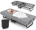 Folding Bed with Mattress and Metal Frame Z551076