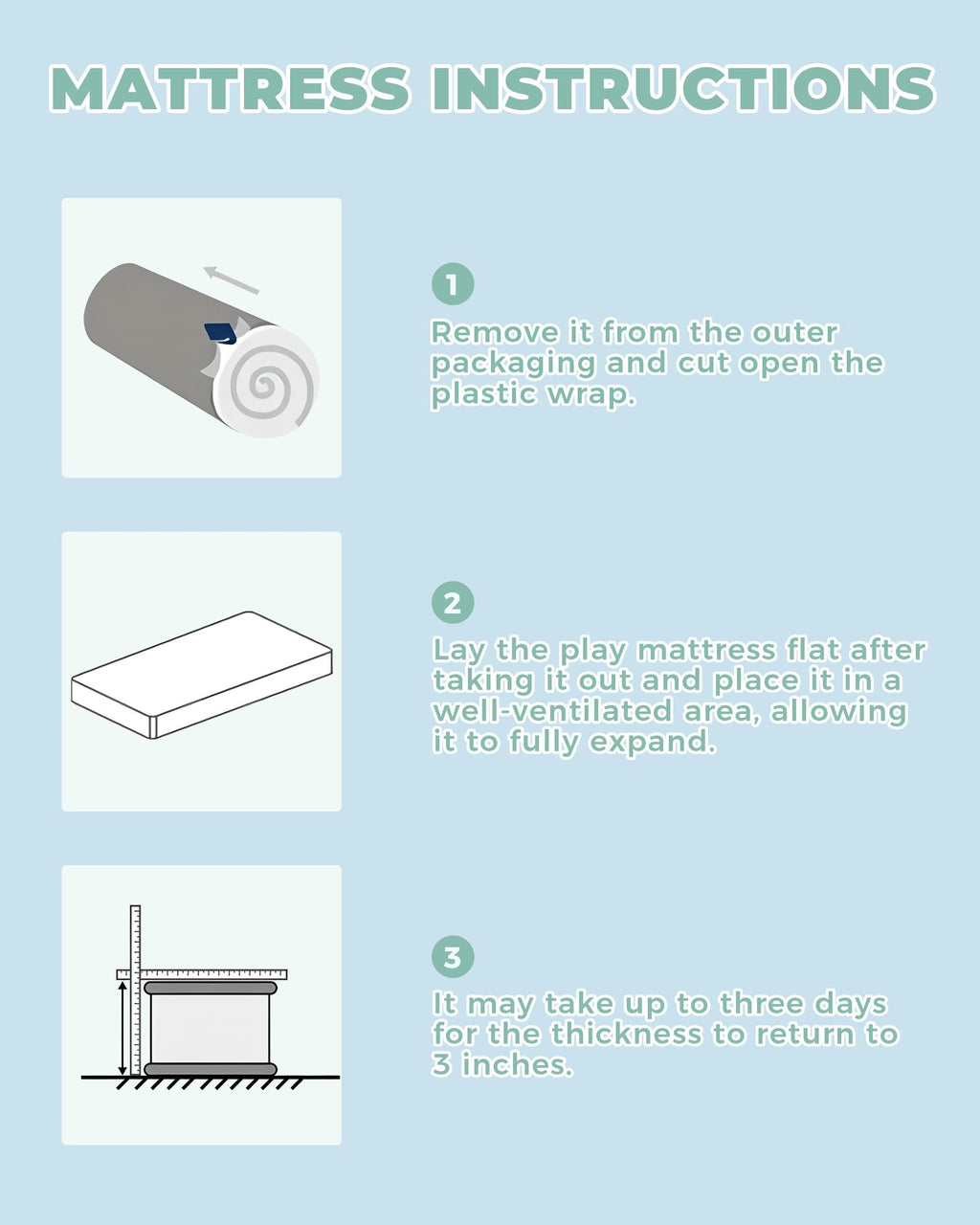 38x26'' Breathable Soft Plush Memory Foam Pack and Play Mattress I2216