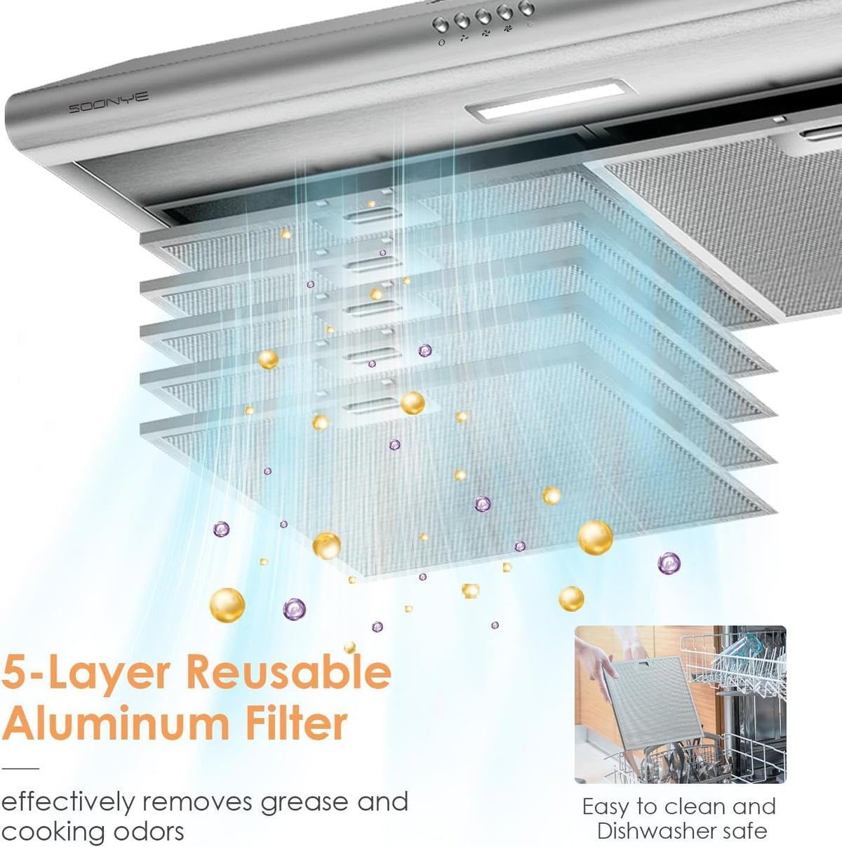 30 inch Stainless Steel Under Cabinet Range Hood H7062
