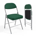 2 Pack Olive Green Folding Chairs with Padded Seat S27435
