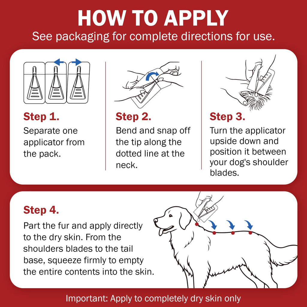 Flea and Tick Prevention for Large Dogs 45 to 88 lbs Y8503
