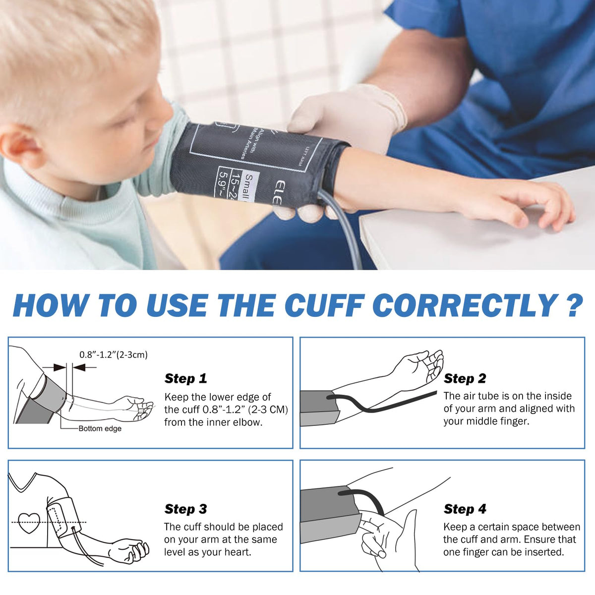 Pediatric Blood Pressure Cuff 5.9-9.5 Inch N53918