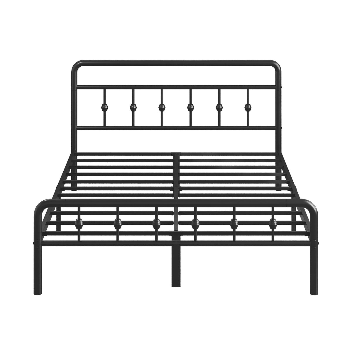 12 Inch Full Bed Frame with Headboard and Footboard W896
