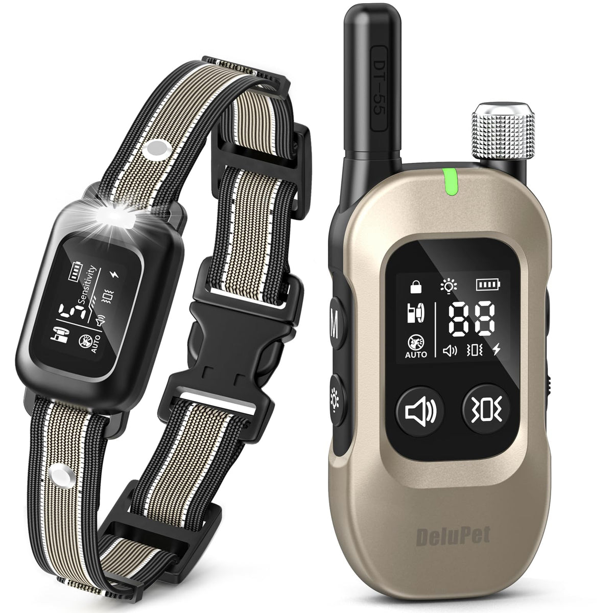 2-in-1 Dog Bark & Shock Collar with Remote X104676