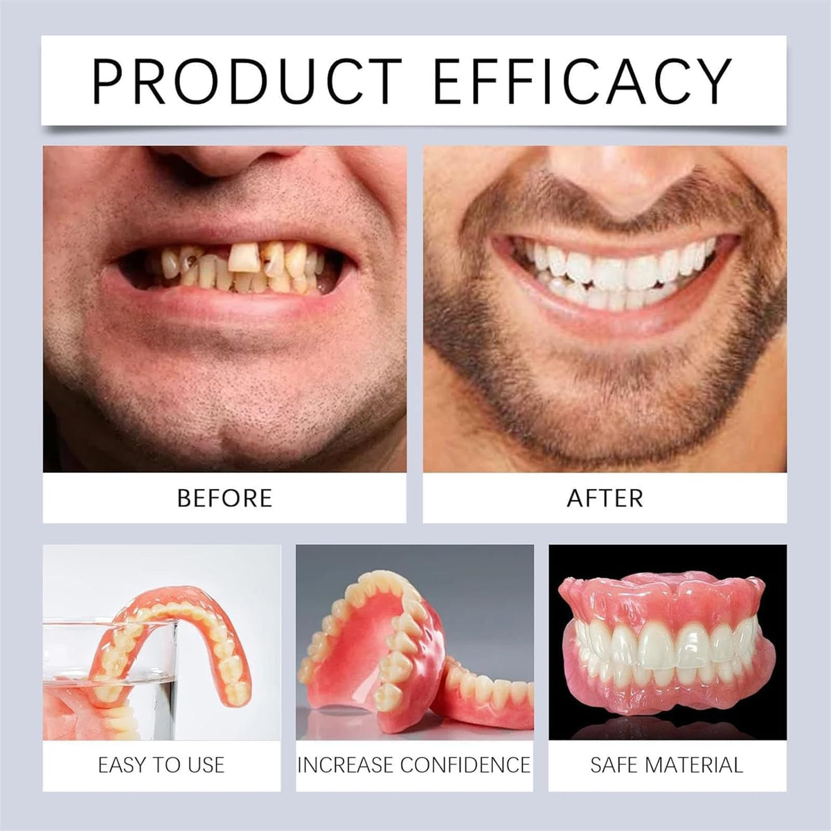 Silicone Denture Set (2Pcs) F24394