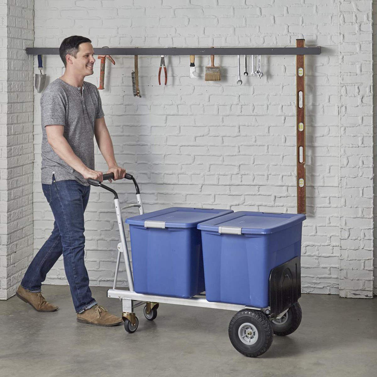 3 in 1 Aluminium Hand Truck with Flat-Free Wheels A341478