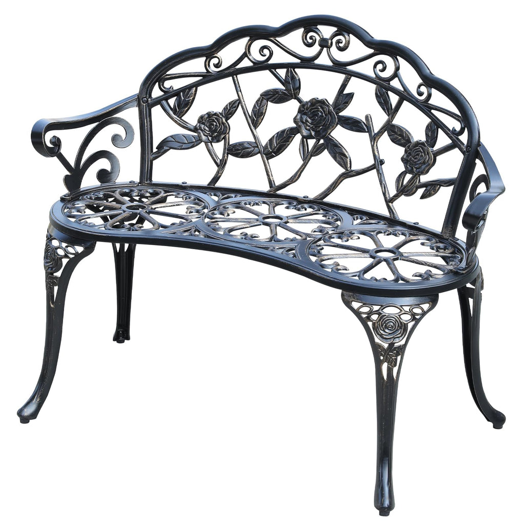 Cast Aluminium Outdoor Bench D610663