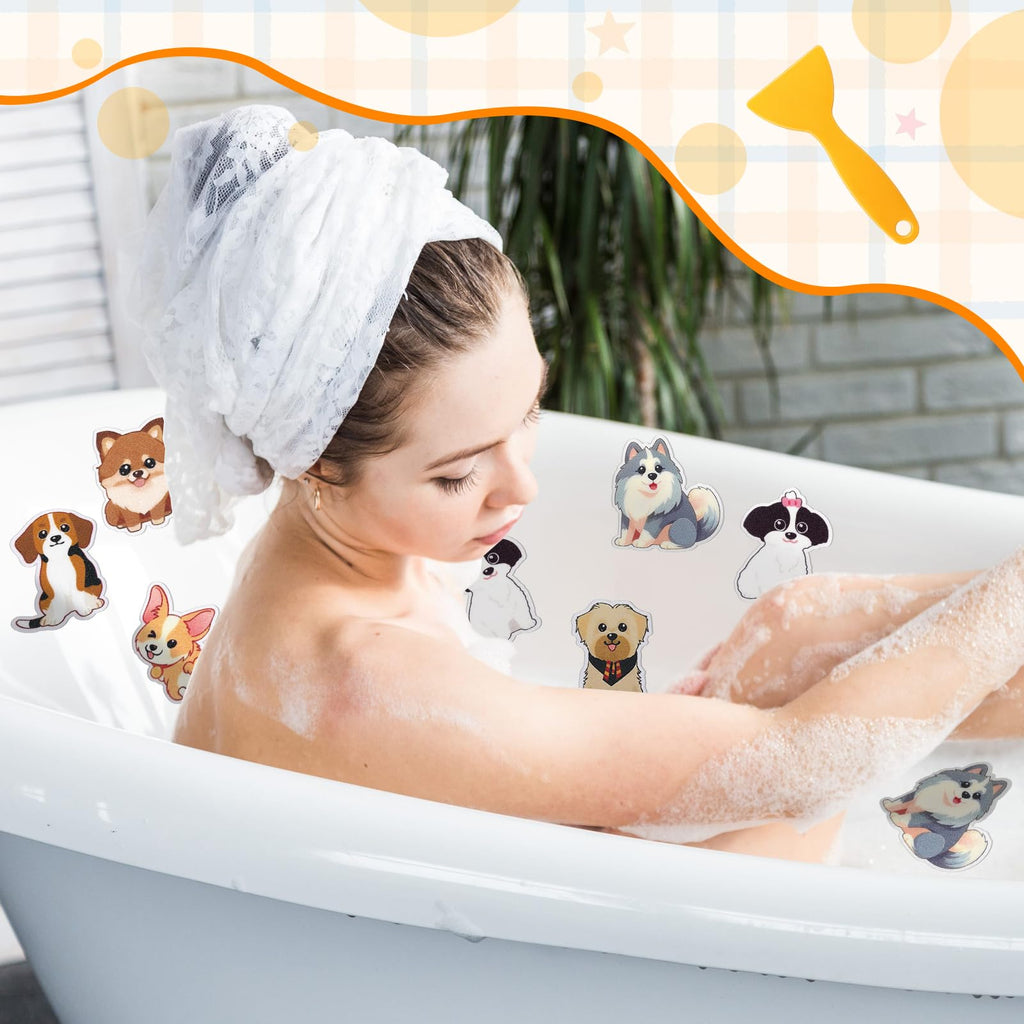 24 Pcs Dog Bathtub Non Slip Stickers R650