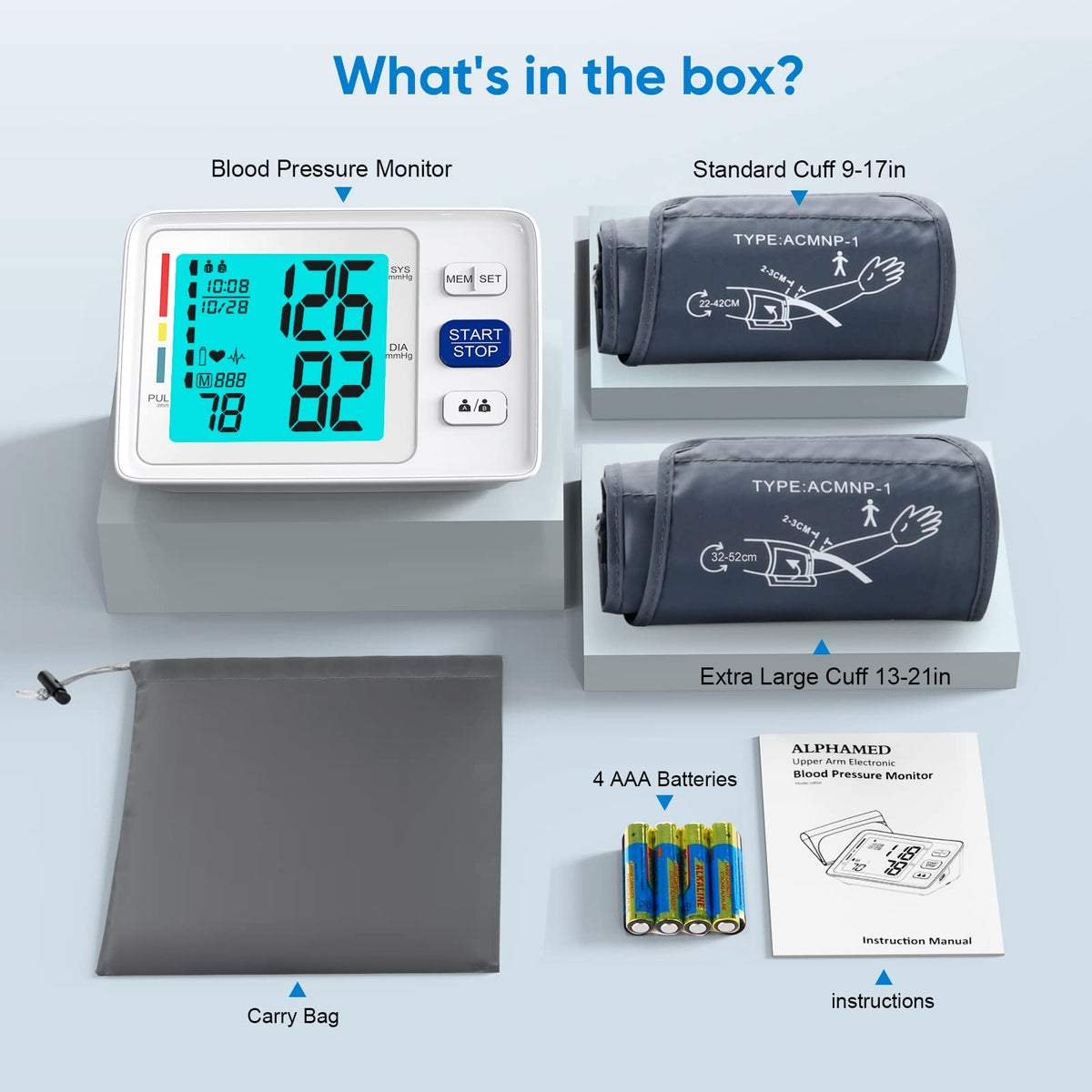 Blood Pressure Monitor with Dual Cuffs R4211