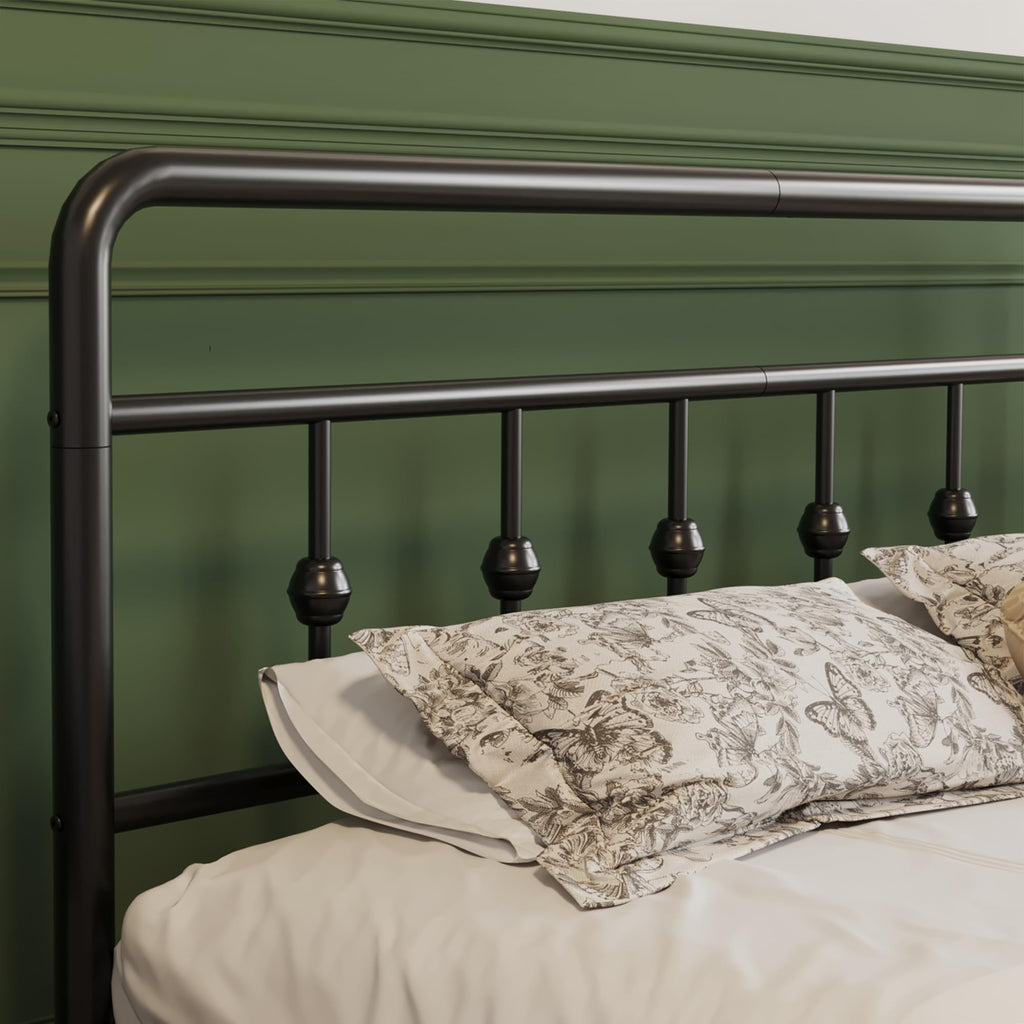 12 Inch Full Bed Frame with Headboard and Footboard W896