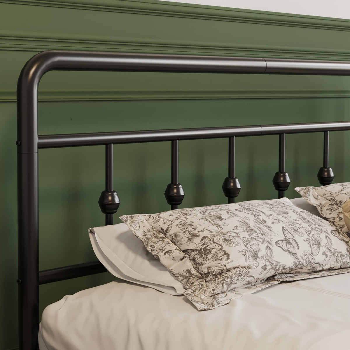 12 Inch Full Bed Frame with Headboard and Footboard W896