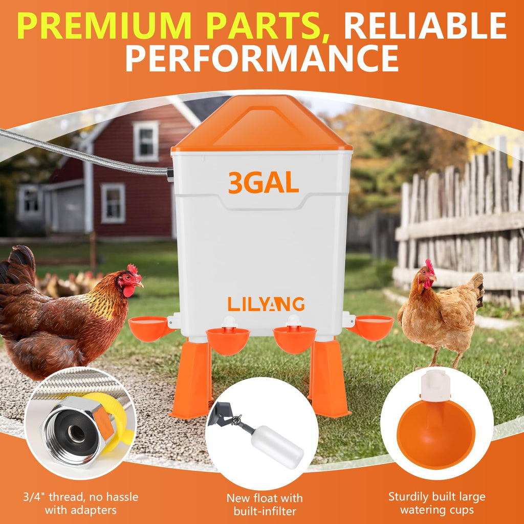Automatic Chicken Waterer 3 Gallon G32339