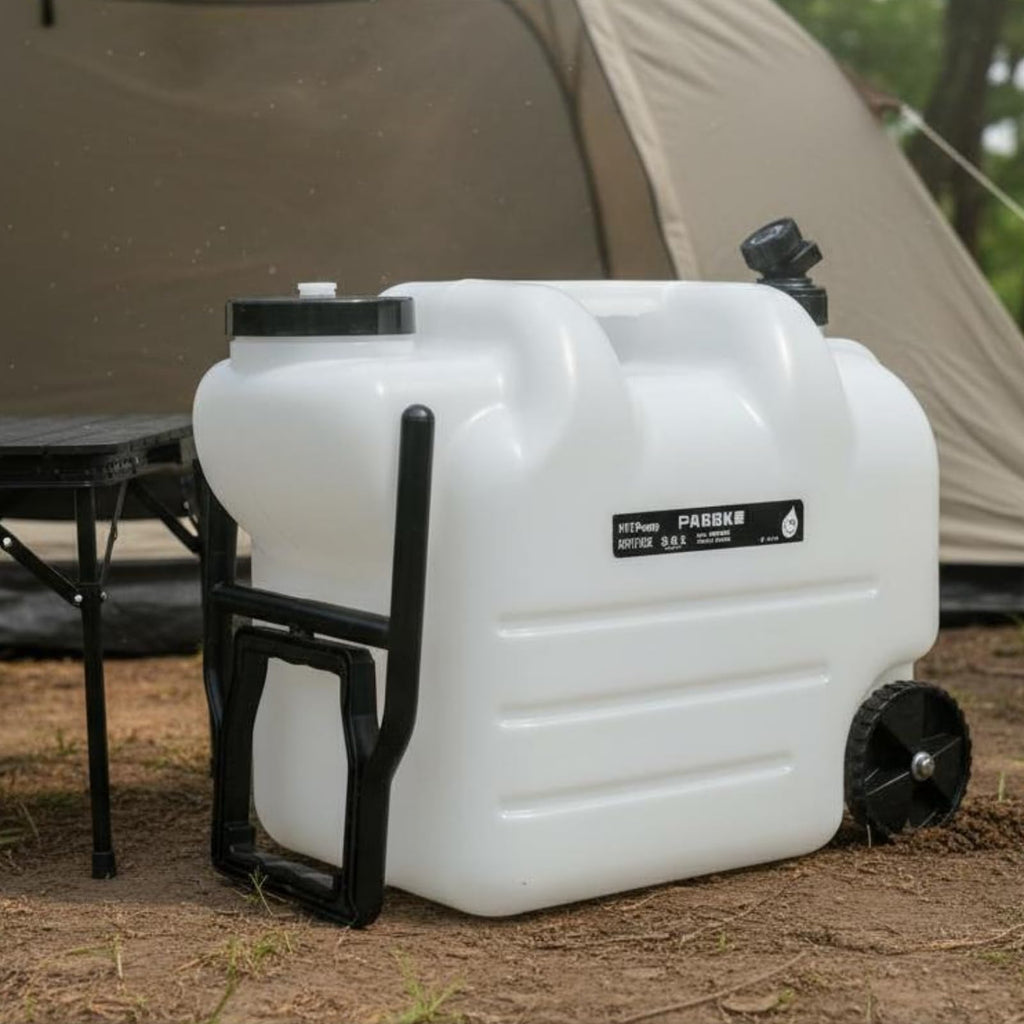 Portable Water Dispenser with Faucet Wheels Large Capacity W638631