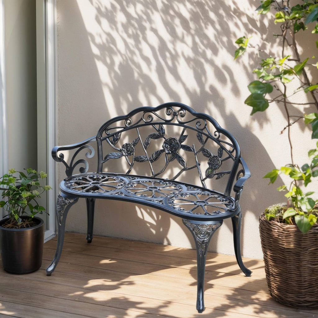 Cast Aluminium Outdoor Bench D610663