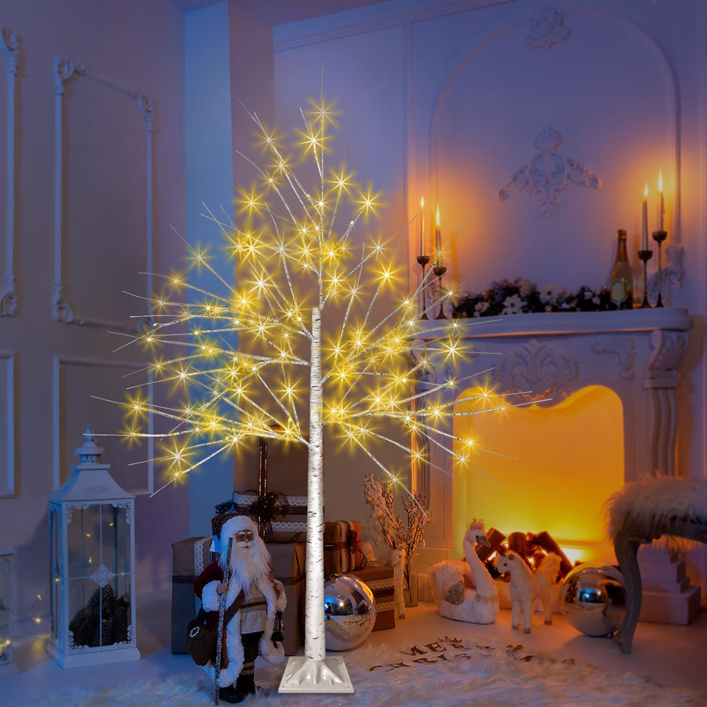 4FT LED Birch Tree with 96 Lights G85631