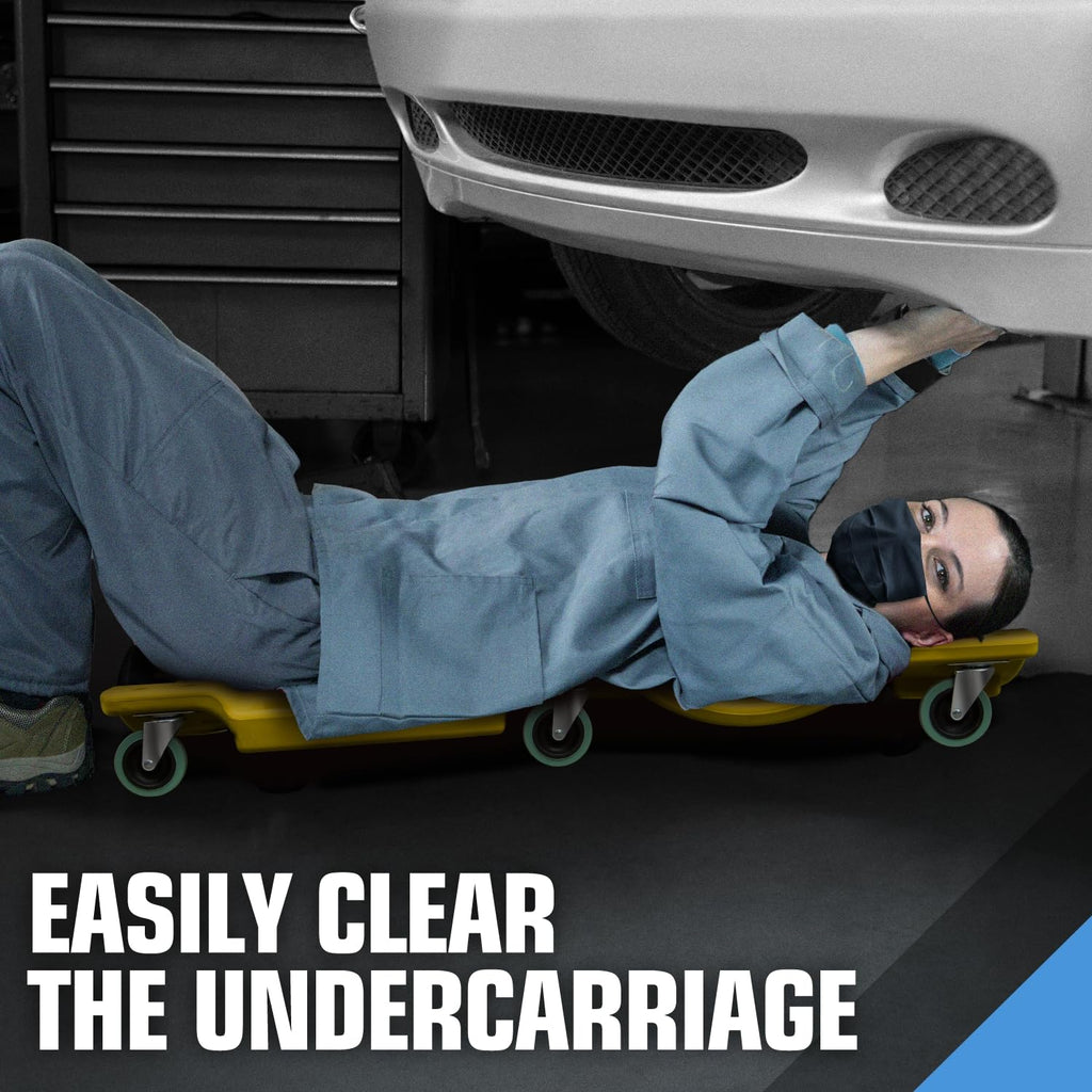 40 Inch Rolling Garage Creeper with Padded Headrest N718548