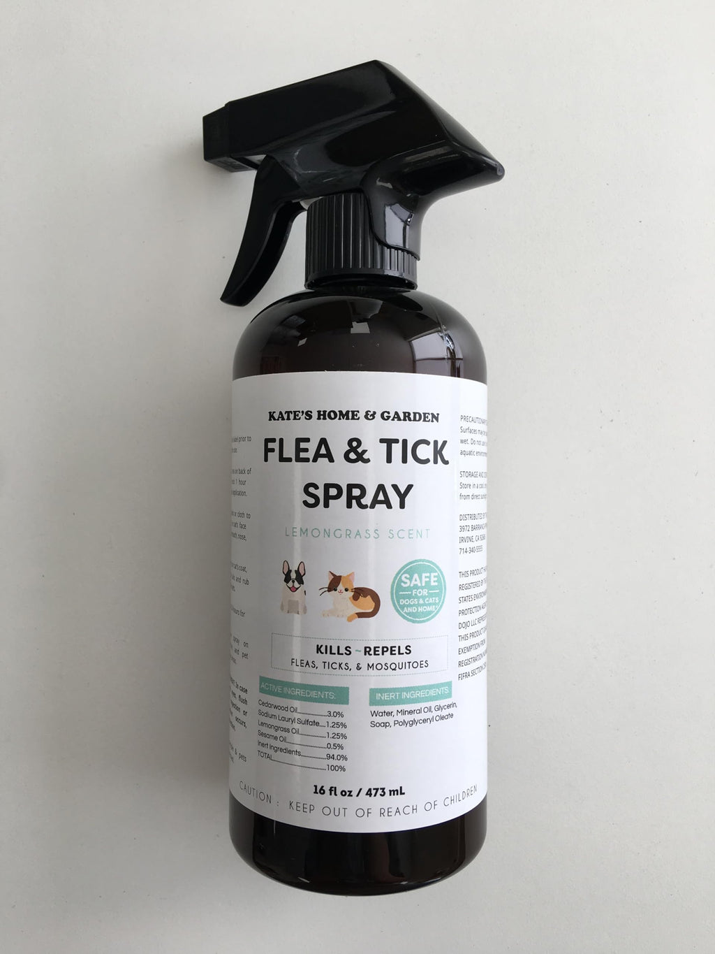 Flea and Tick Spray for Dogs & Cats 16oz V8071
