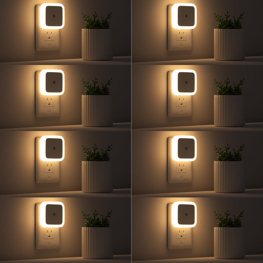 Warm White 8-Pack Plug in Night Light X447