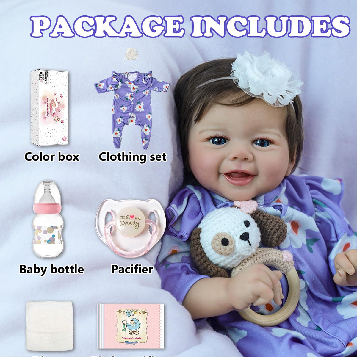 20 Inch Realistic Reborn Baby Dolls U729