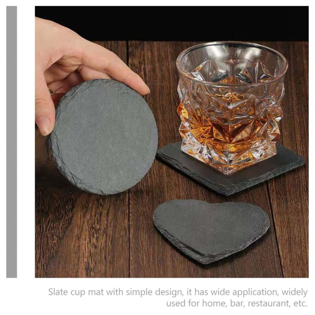 Natural Stone Drink Coasters Set V78626