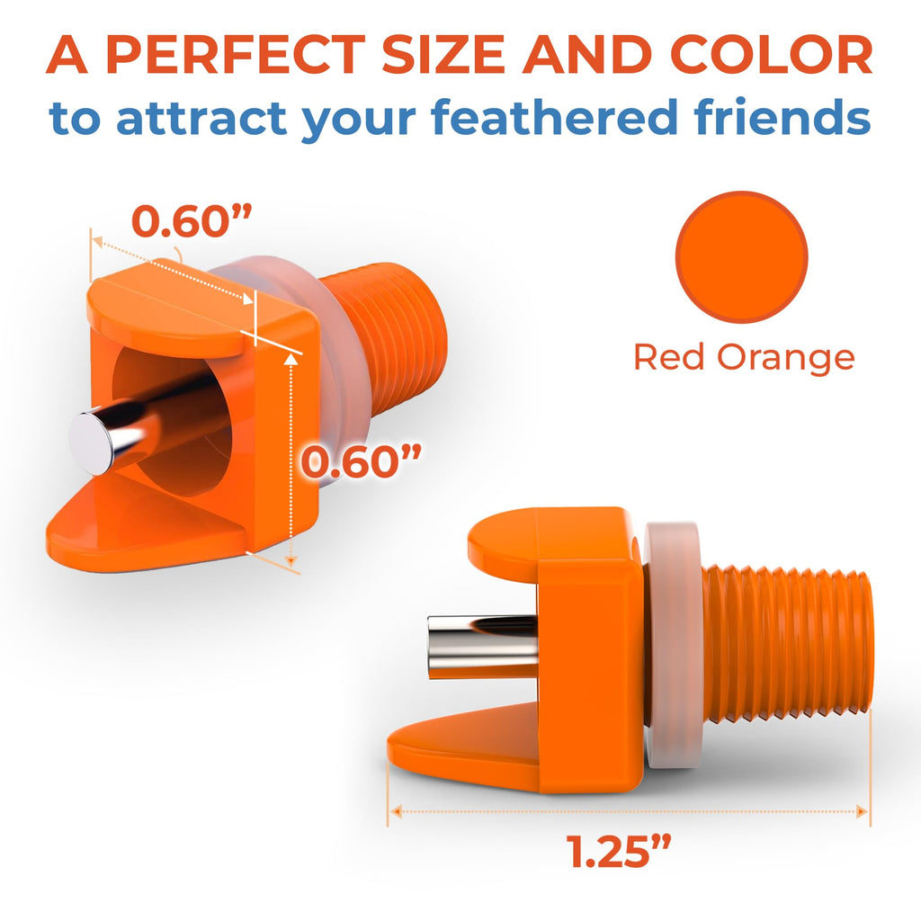 Orange Pack of 15 Chicken Nipple Waterer Z46909