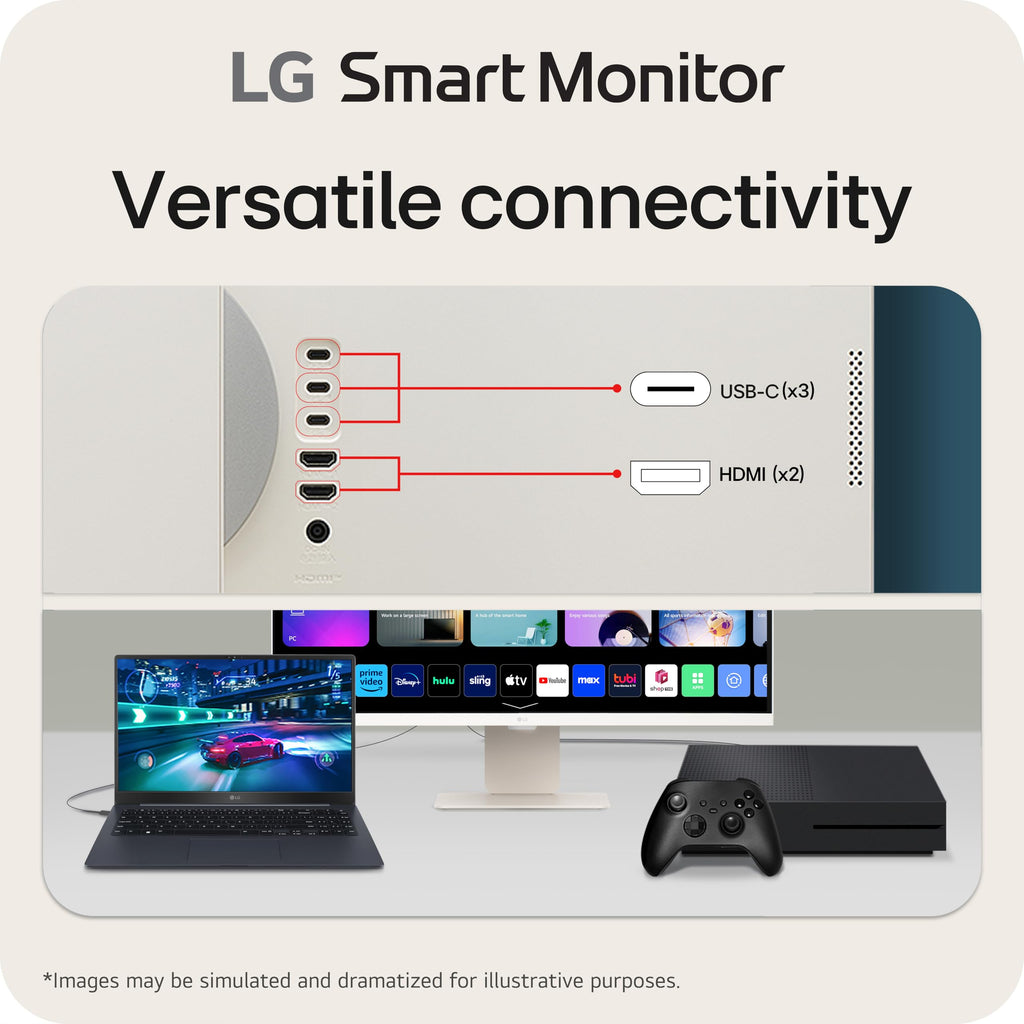 32-inch 4K UHD IPS White Smart Monitor Q896