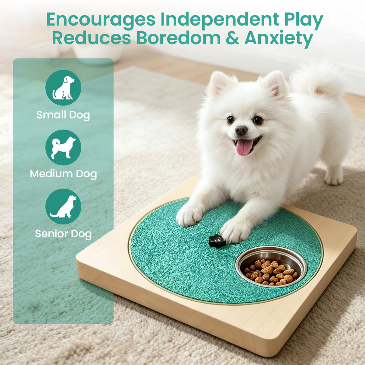 Wooden Dog Nail Scratch Board with Treat Box Y437