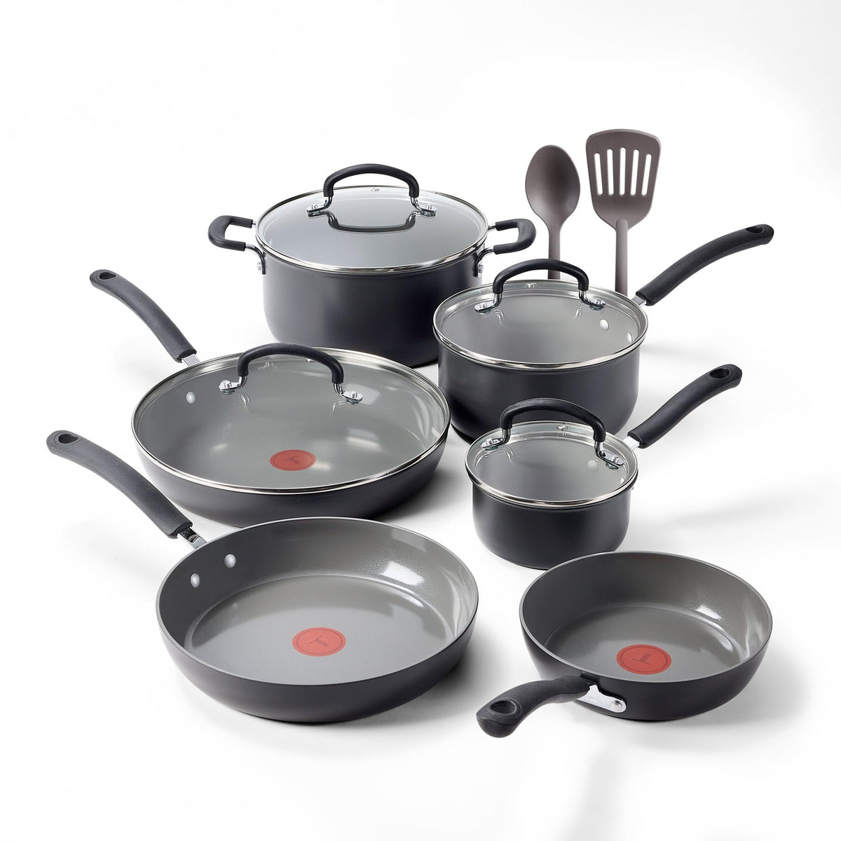 12-Piece Ceramic Nonstick Cookware Set T6484