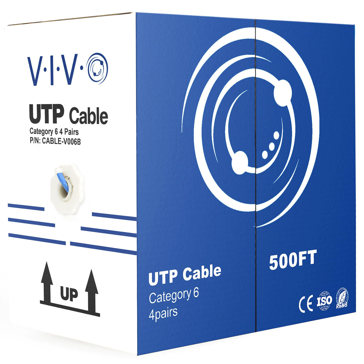 Blue 500ft Bulk Cat6 Wire A9732