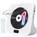White Portable CD Player with Bluetooth O5198