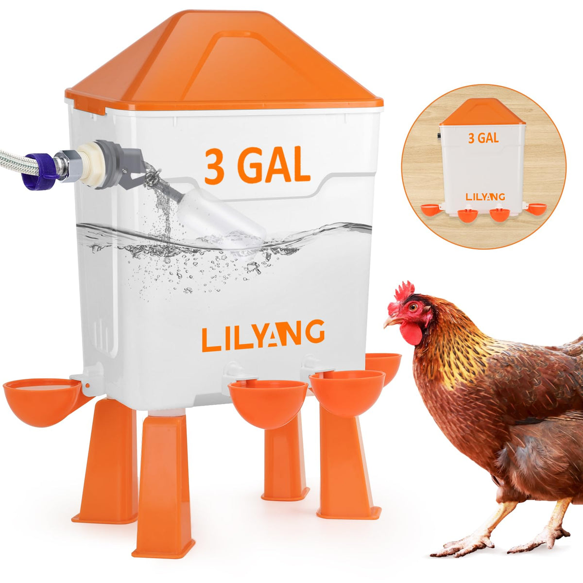 Automatic Chicken Waterer 3 Gallon G32339