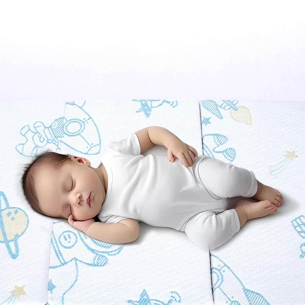 Trifold Portable Pack and Play Mattress Pad with Washable Cover J346