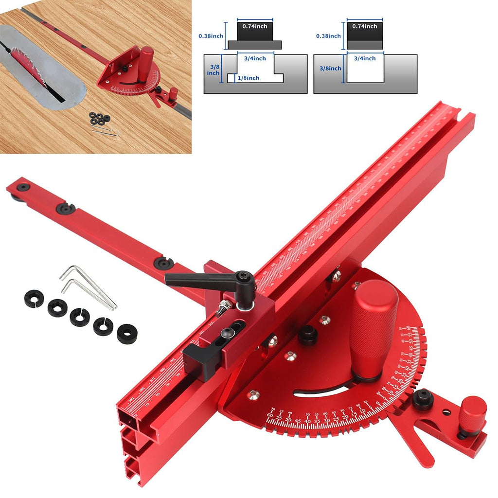 Table Saw Precision Miter System with Miter Fence & Bar L6101