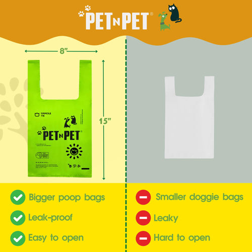 200 Count Unscented Tie Handles Poop Bags M902
