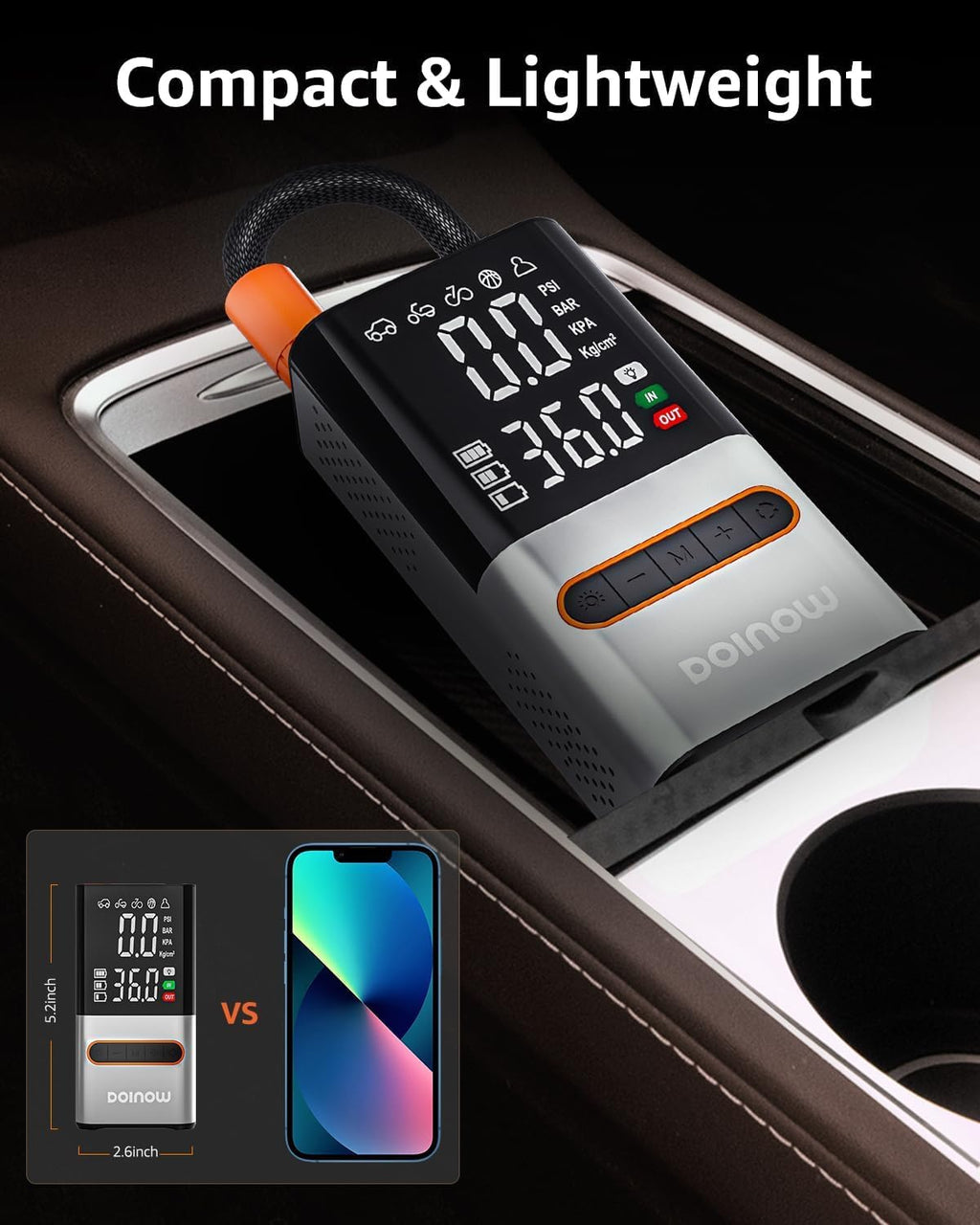 Portable Cordless Tire Inflator Air Compressor 150 PSI Z1342