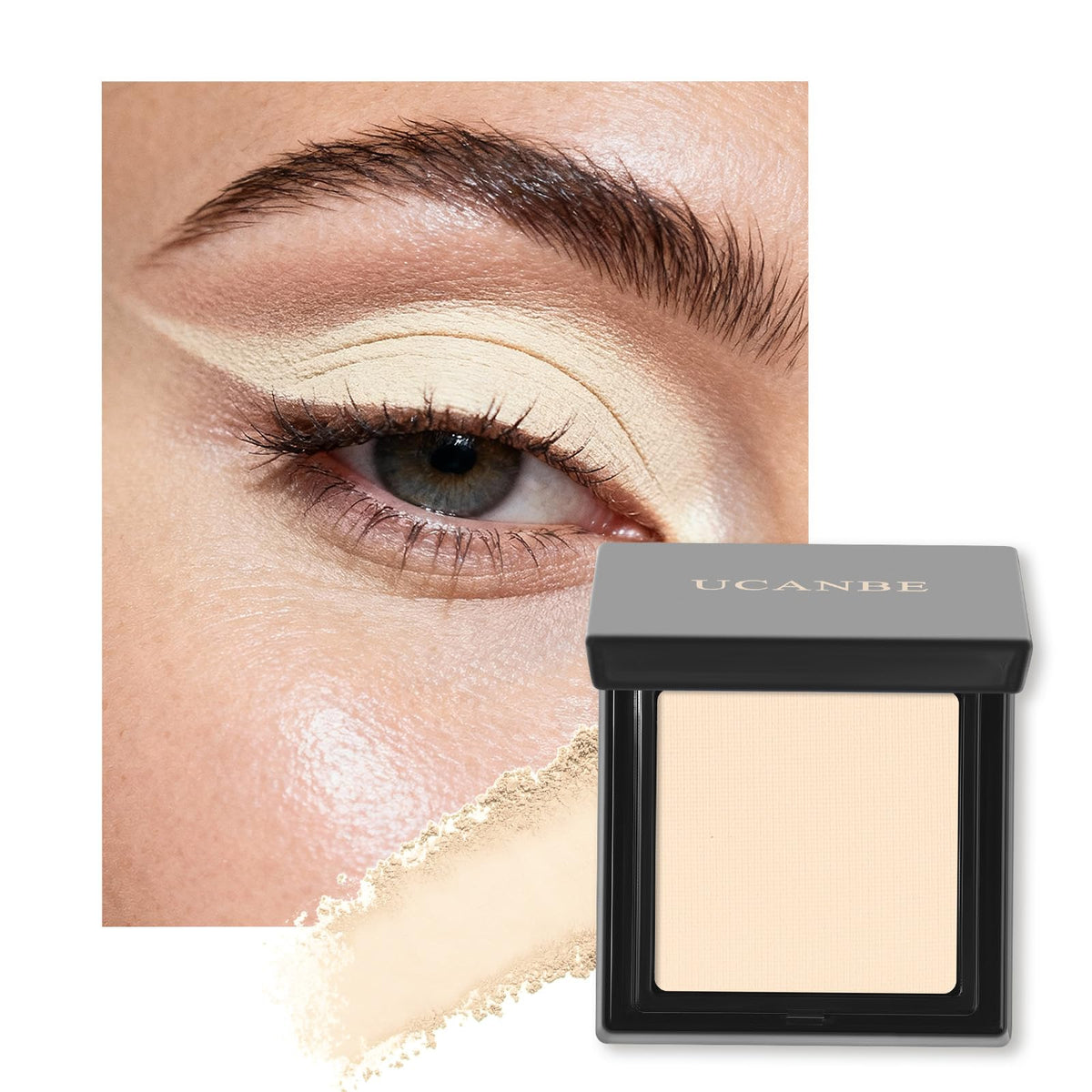 Light Beige Neutral Nude Matte Single Eyeshadow Palette N368754