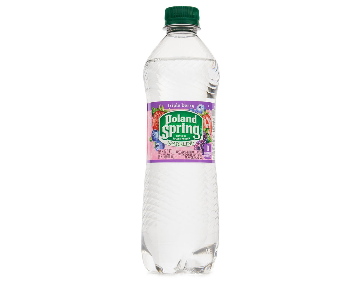 Sparkling Natural Spring Water Variety Pack 24 Half Liter Bottles E9383