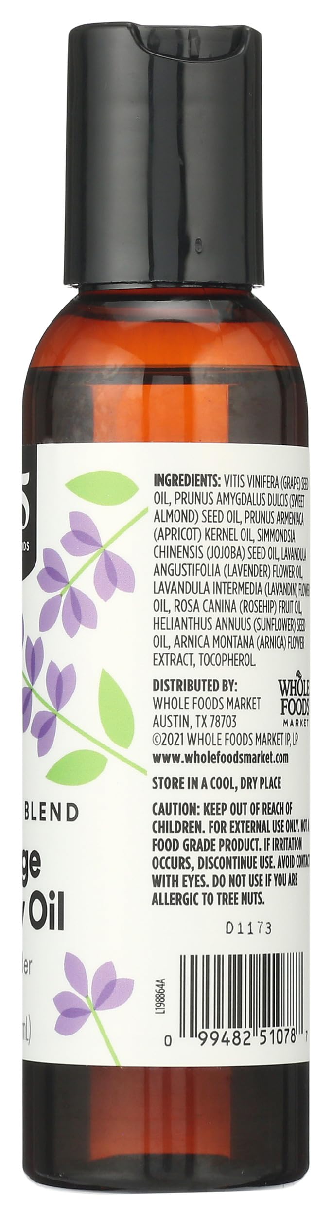 Massage & Body Oil with Lavender, 4 Fl Oz R612004