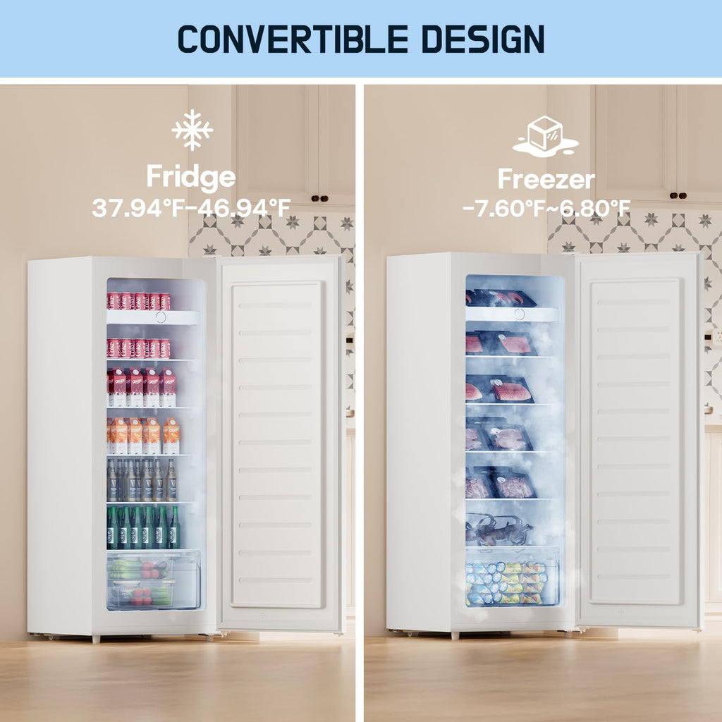 7.0 Cu.Ft Upright Freezer White C187