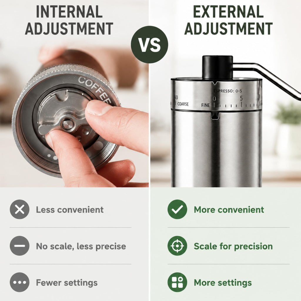 Manual Coffee Grinder with Adjustable Settings N8635