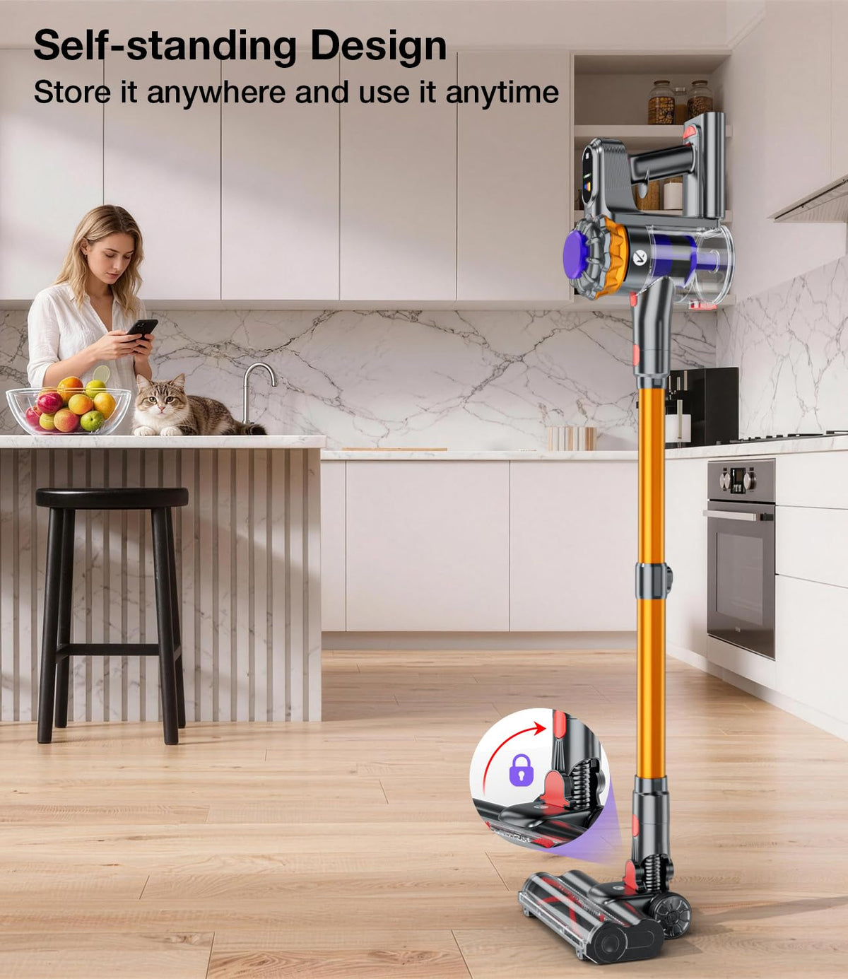 600W 50KPA Cordless Stick Vacuum Cleaner H521961