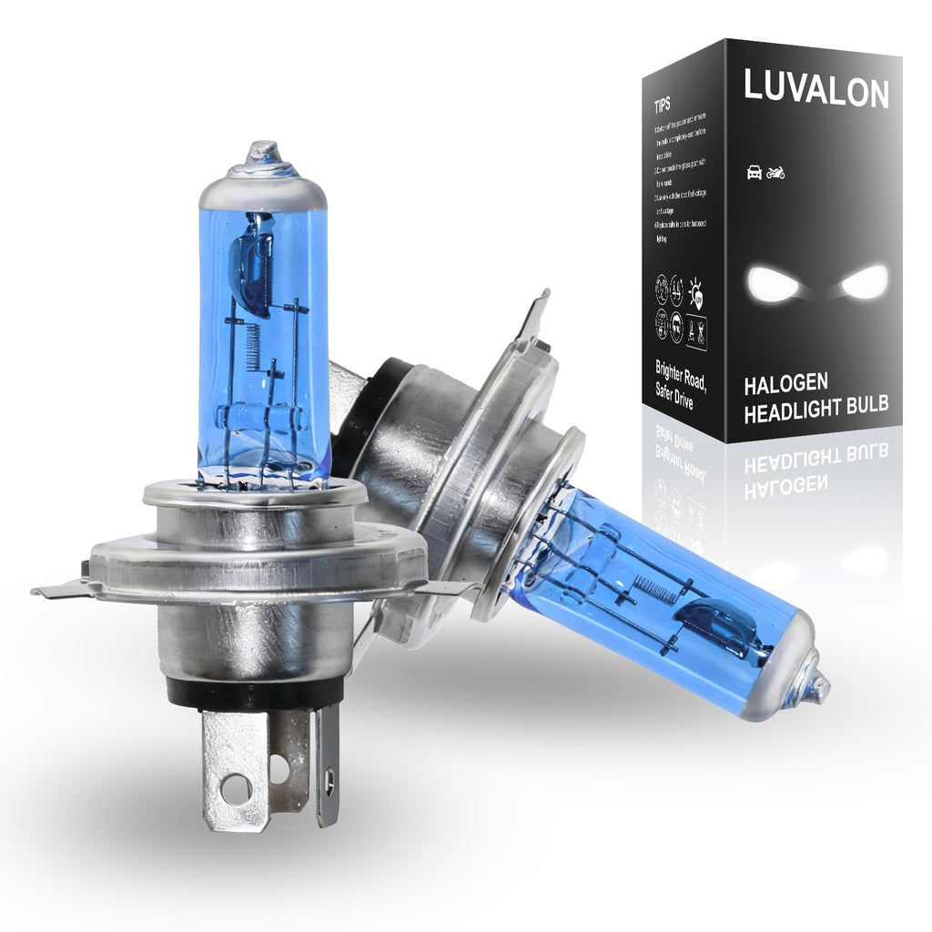 H4 Halogen Headlight Bulb 6000K Cool White Pack of 2 W416019