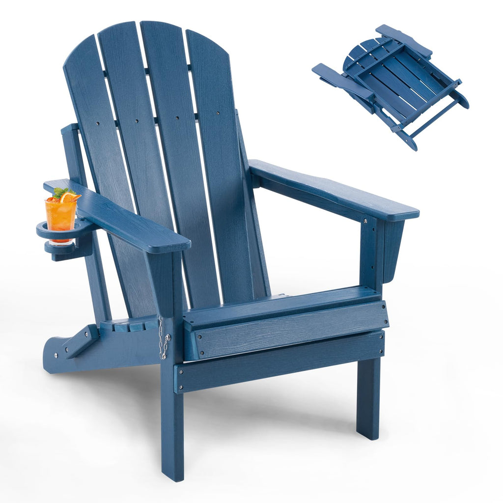 Folding Adirondack Chair with Cup Holders K156873