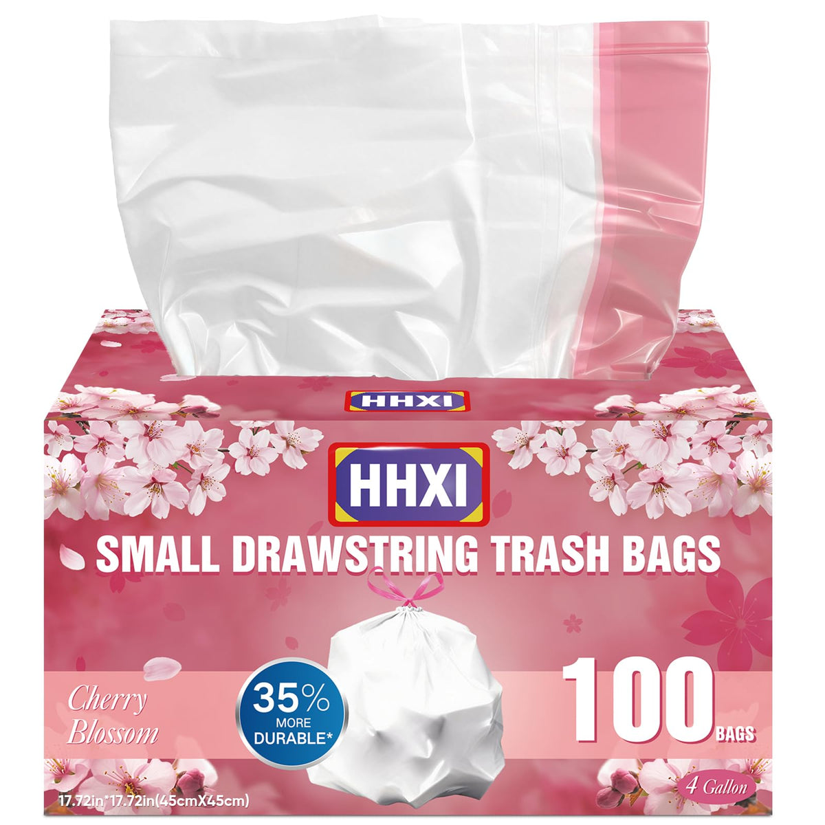 4 Gallon Scented Trash Bags with Drawstring V57019