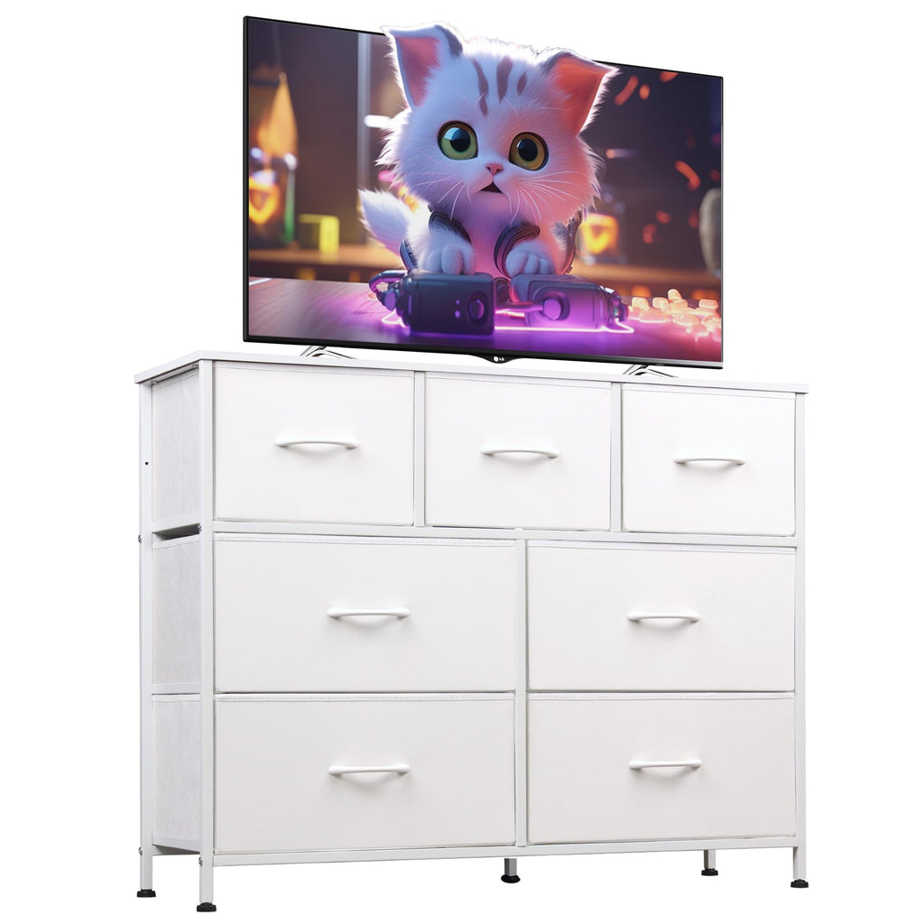 White 7 Drawer Dresser L993746