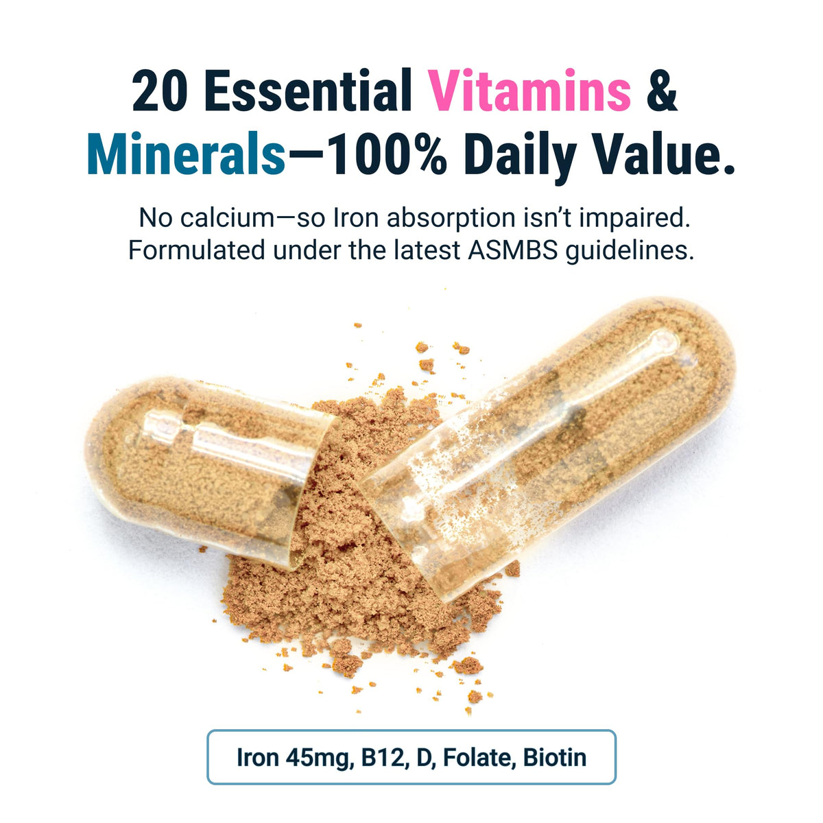 Bariatric Multivitamin 45mg Iron 30 Ct G182